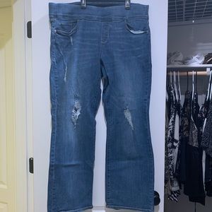 Old Navy 22 plus R, blue distressed Rockstar NWOT